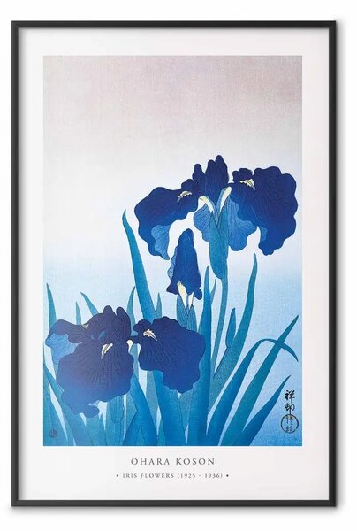 Poster: Ohara Koson - Iris blu
