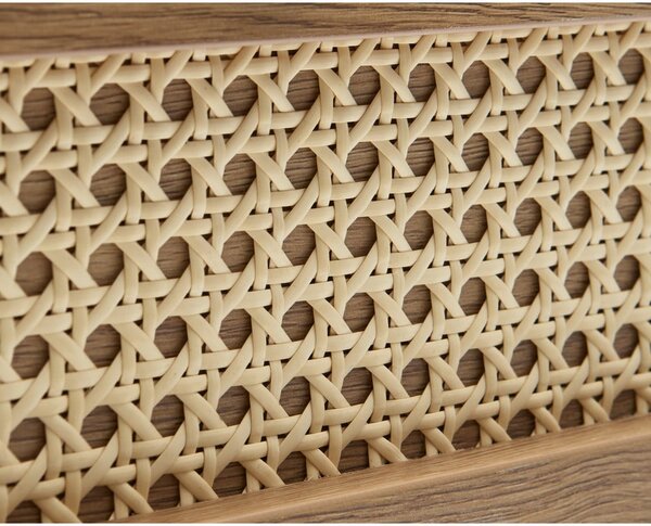Cassettiera bassa effetto rovere naturale 80x75 cm Pensacola - Unique Furniture