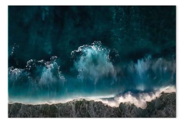 Quadro moderno Grande onda d'acqua - mare visto dall'alto