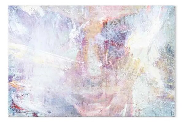 Quadro contemporaneo Intrecci spaziali verticale - elegante astrazione