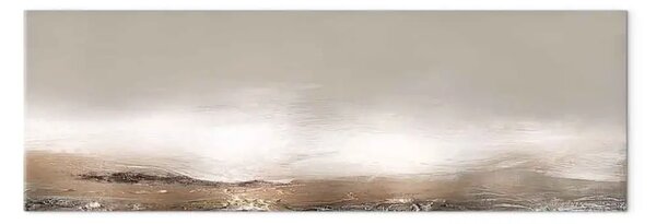Quadro contemporaneo Paesaggio Beige - Tramonto astratto in tonalità rame