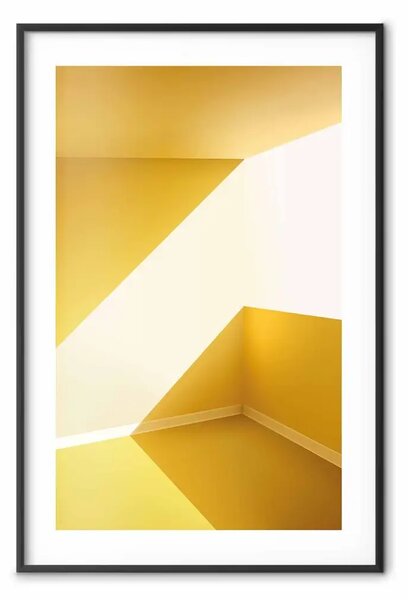 Poster: Architettura gialla - stanza dei canarini sotto il sole dell'estate