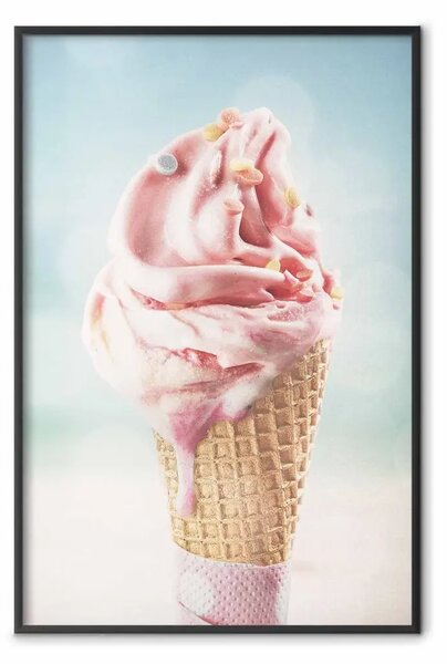 Poster: Sapore d'estate - dolce gelato in colori pastello
