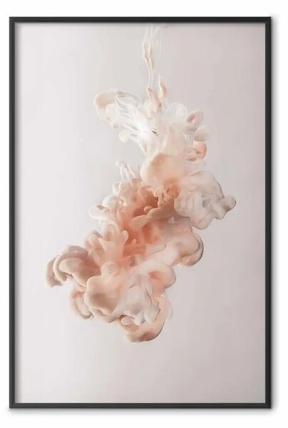 Poster: Vernice nell'acqua - minimalismo di una forma astratta tridimensionale