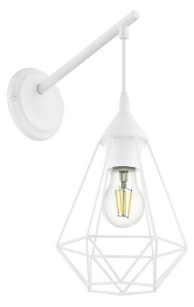 Eglo 79084 - Lampada da parete BYRON 1xE27/60W/230V bianca