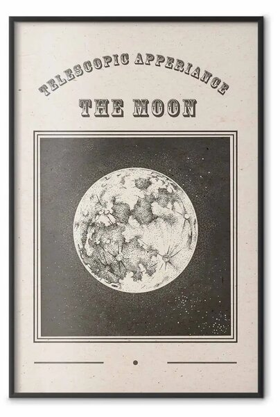 Poster: Veduta luna - incisione