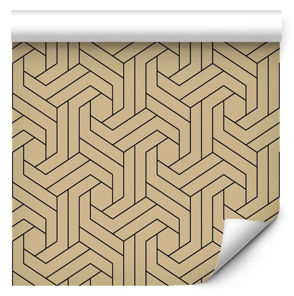 Tappezzerie Motivo geometrico - motivo decorativo in caldi colori naturali