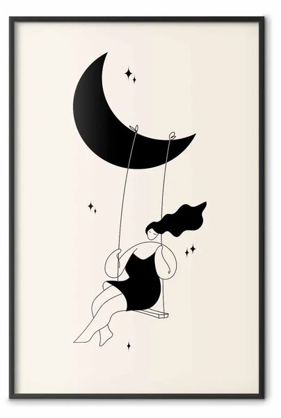 Poster: Divertimento - ragazza luna
