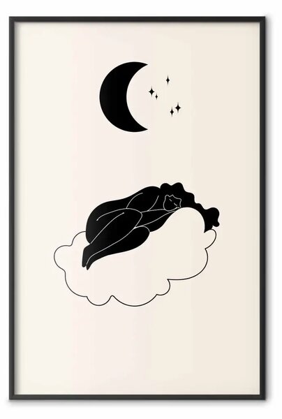 Poster: Tra nuvole - ragazza nuvola