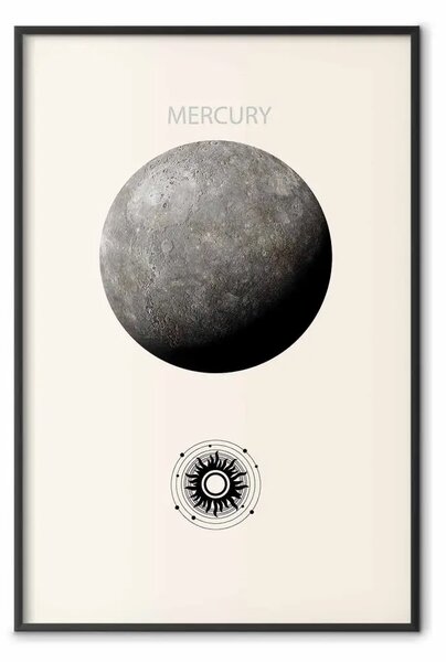 Poster: Mercurio argento - il pianeta più piccolo del Sistema solare