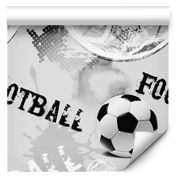 Tappezzerie Amanti sport - calcio bianco nero