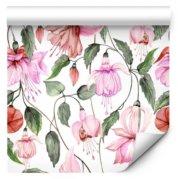 Tappezzerie Fuchsie - fiori decorativi e sboccianti in caldi colori naturali