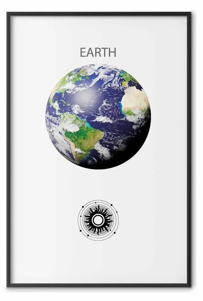 Poster: Pianeta verde II - Terra astratta