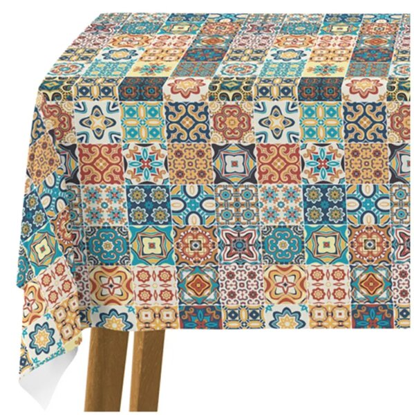 Tovaglie da tavolo Arabesco spagnolo - motivo ispirato alle ceramiche in stile patchwork