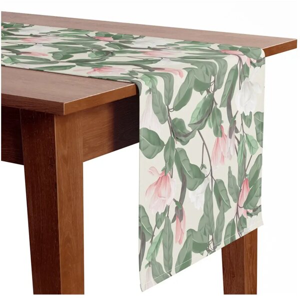 Runner tavolo Magnolie delicate - delicato motivo floreale in stile cottagecore