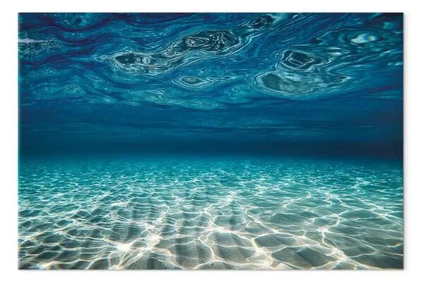 Quadro Oceano blu - mare profondo con onde e sabbia turchese