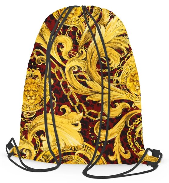 Sacca zaino Ornamenti dorati - foglie acanto stile barocco