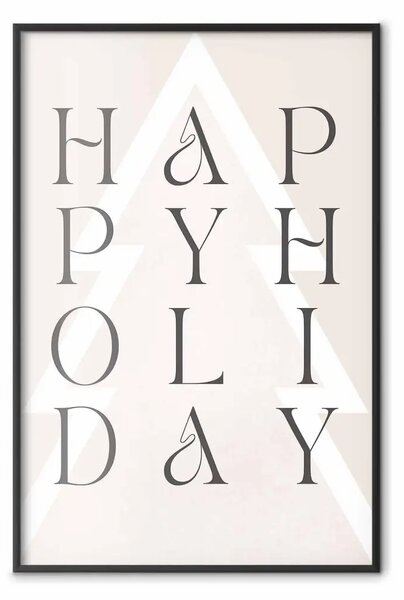 Poster: Auguri - scritte decorative su sfondo geometrico