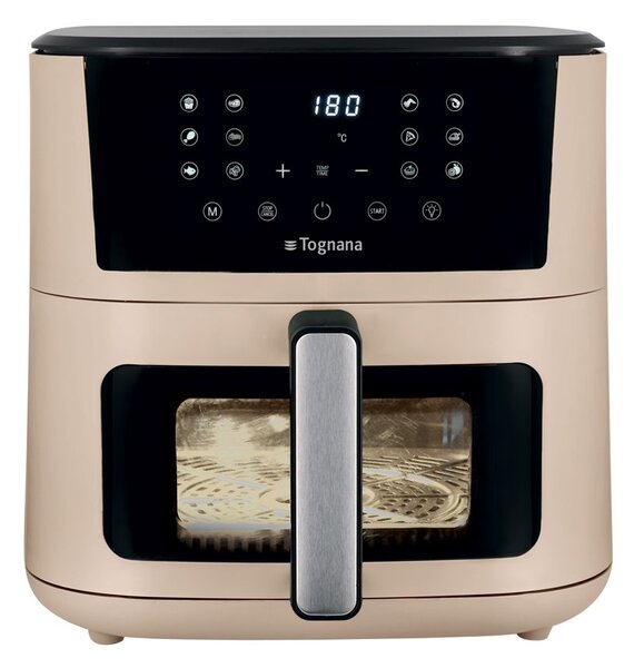 Tognana Friggitrice ad Aria 10 Litri Potenza 2200W con Doppia Resistenza e Timer colore Beige - D2DFA10IRCH