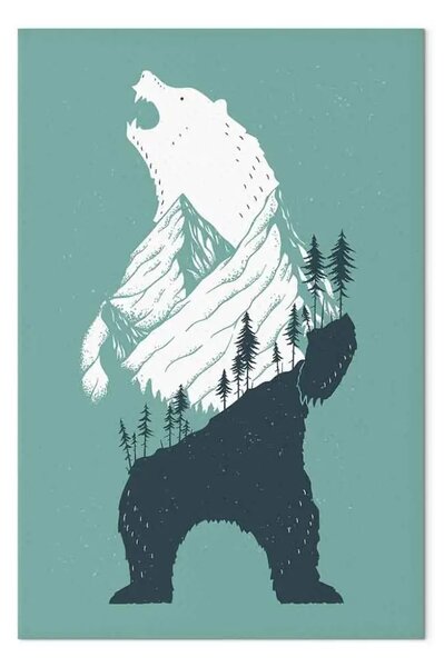 Quadro contemporaneo Orso - animale foresta