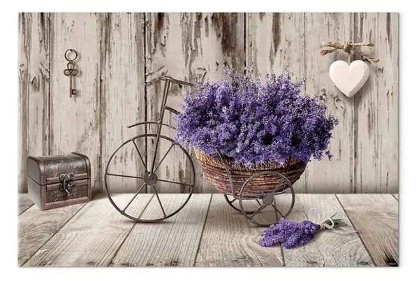 Quadro Bouquet segreto di lavanda largo