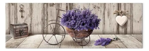 Quadro su tela Bouquet segreto di lavanda stretto