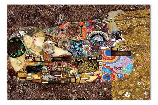 Quadro moderno L'amore secondo Klimt largo