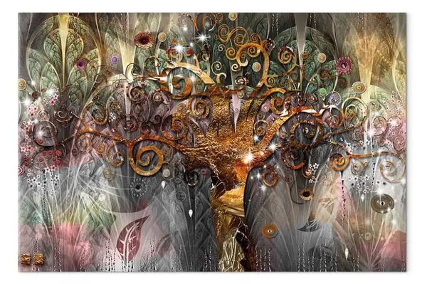 Quadro su tela Albero d'oro