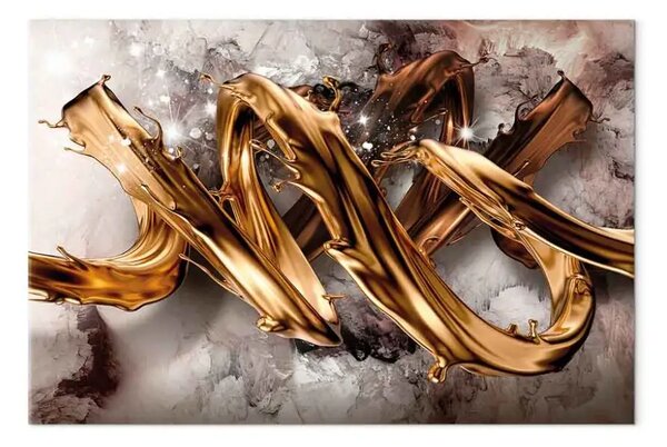 Quadro Astrazione metallica largo