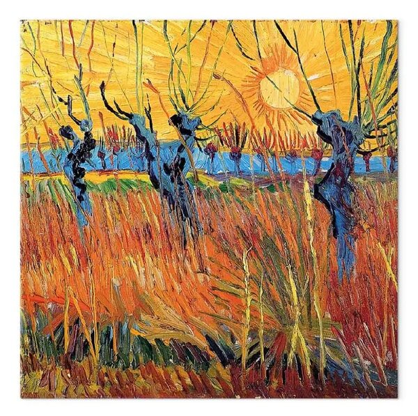 Riproduzione quadro Vincent van Gogh - Salici al tramonto