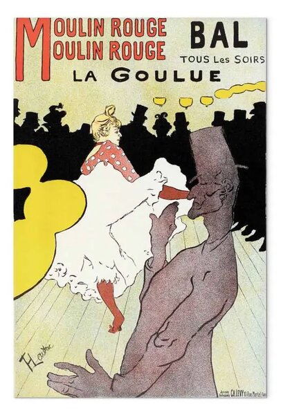 Quadro famoso Henri de Toulouse-Lautrec - Moulin Rouge - La Goulue