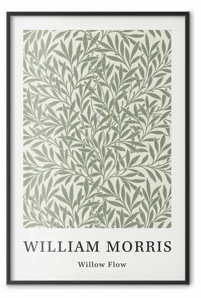 Poster: Composizione geometrica - foglie verdi di William Morris