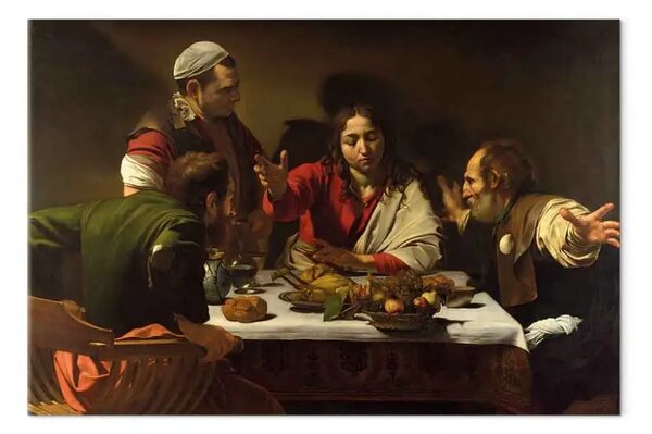 Quadro famoso Caravaggio - Cena in Emmaus