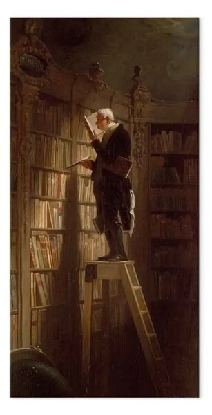 Riproduzione quadro Carl Spitzweg - Il topo di biblioteca