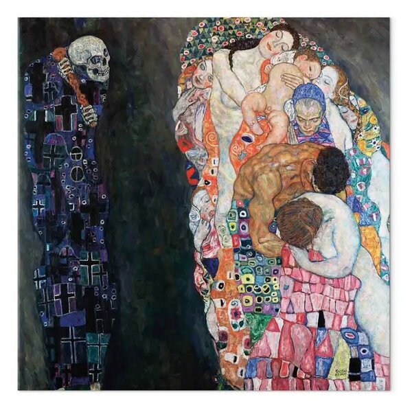 Quadro famoso Gustav Klimt - Vita e morte