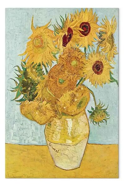 Quadro famoso Vincent van Gogh - Still Life: Vase with Twelve Sunflowers