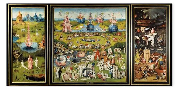 Riproduzione quadro Hieronymus Bosch - Trittico del Giardino delle delizie