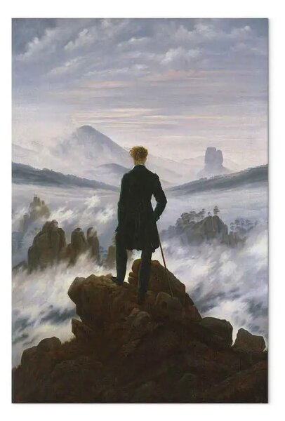 Riproduzione Caspar David Friedrich - Il viandante sul mare di nebbia