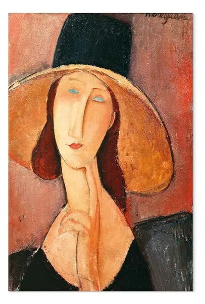 Riproduzione quadro Amedeo Modigliani - Jeanne Hébuterne con cappello
