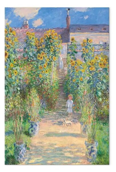 Riproduzione Claude Monet - The Artist's Garden at Vétheuil