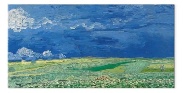 Riproduzione quadro Vincent van Gogh - Wheatfield under thunderclouds