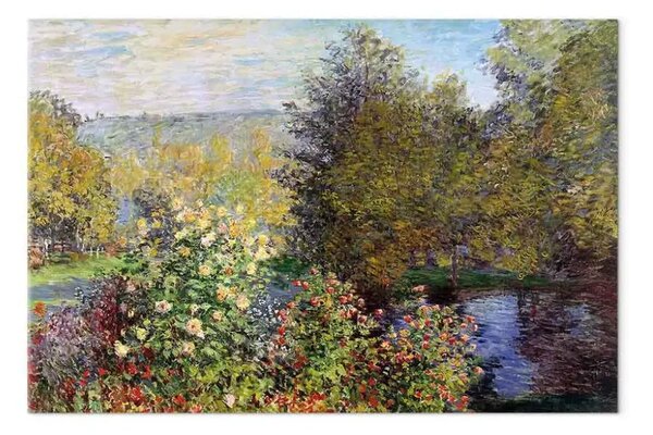 Quadro famoso Claude Monet - Il giardino degli Hoschedé a Montgeron