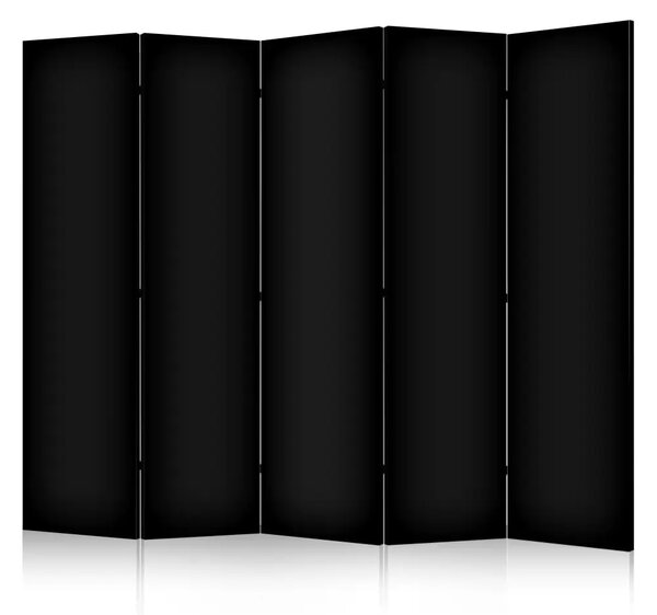 Paravento Nero pieno II - Nero puro come motivo principale