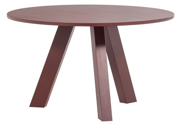 Tavolo da pranzo rotondo in rovere massiccio ø 129 cm Rhonda – WOOOD