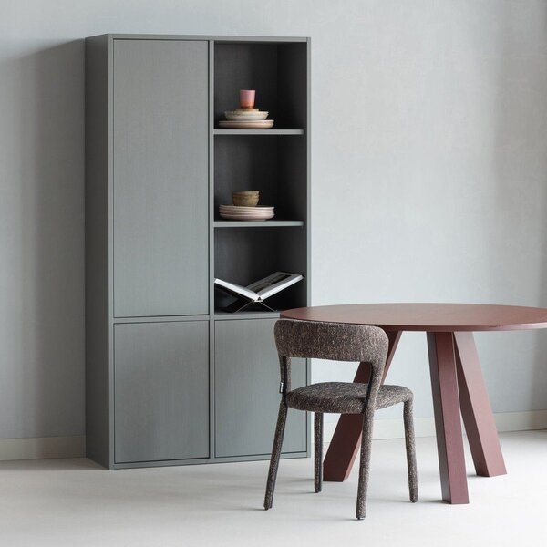 Tavolo da pranzo rotondo in rovere massiccio ø 129 cm Rhonda – WOOOD