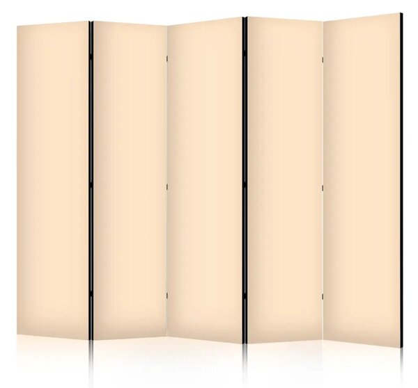 Paravento design Tinta unita beige II - Beige come motivo principale