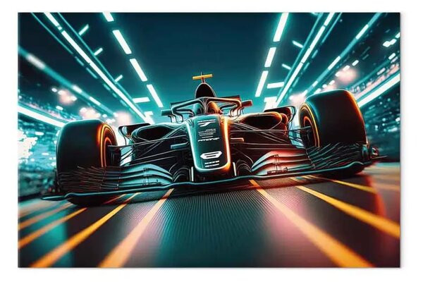 Quadro contemporaneo Velocità micidiale - Formula 1 verso giocatore