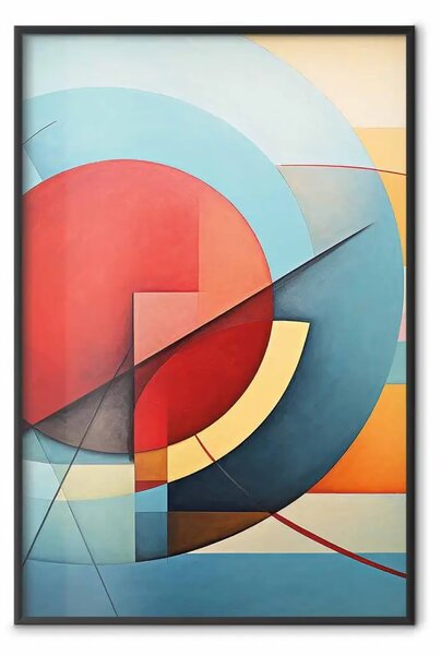 Poster: Decostruttivismo - composizione geometrica nello stile di Kandinsky