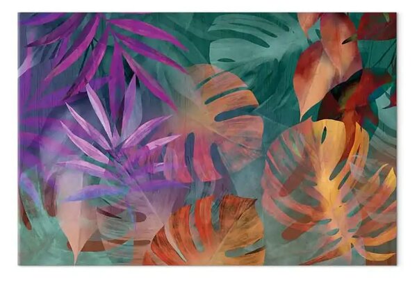 Quadro Natura colorata - foglie palma