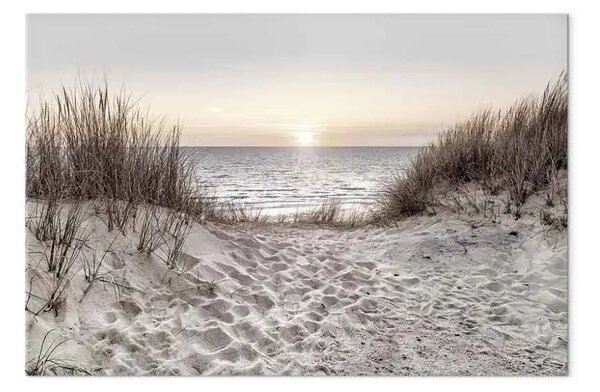 Quadro Sogno della spiaggia - paesaggio marino con alba